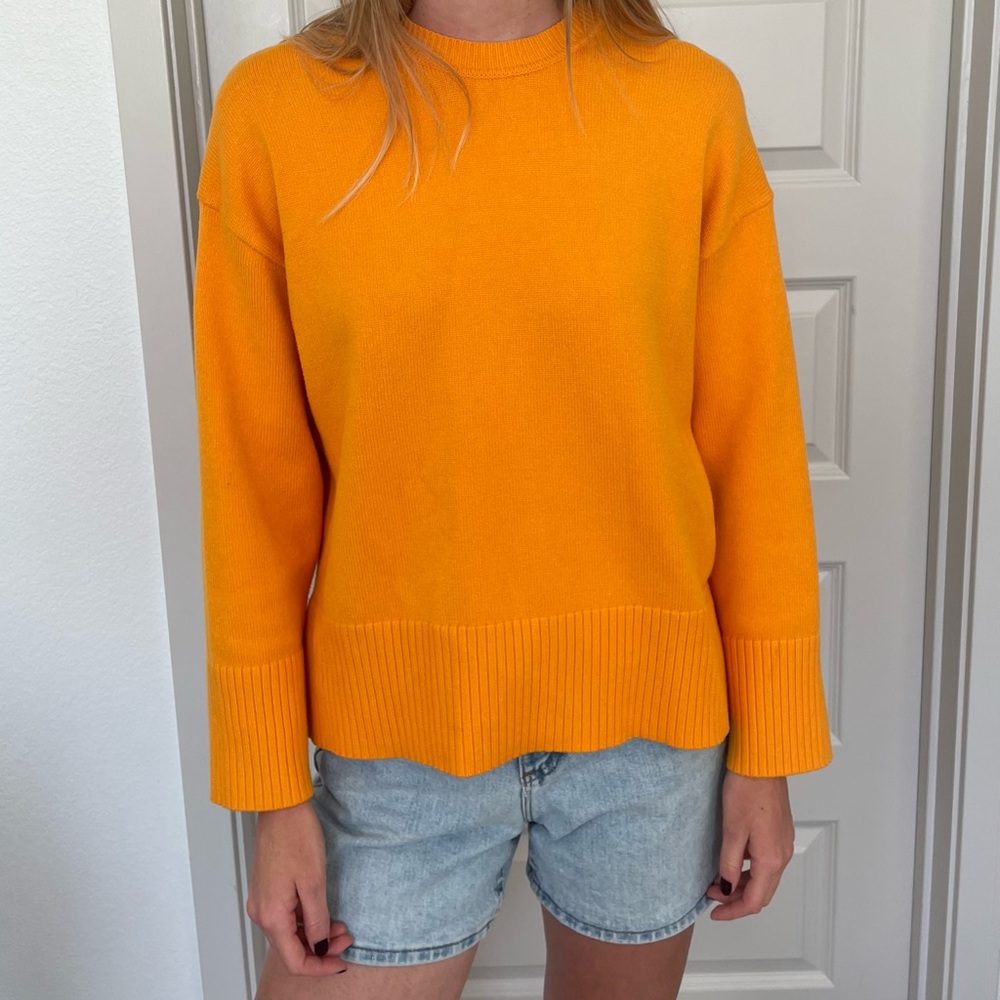 Orange Zara Knit Sweater